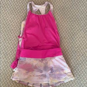 Ivivva tennis skirt and top